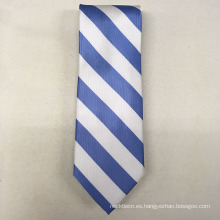 Su propia marca hecha a mano italiano firma de seda sólido raya corbatas para hombres